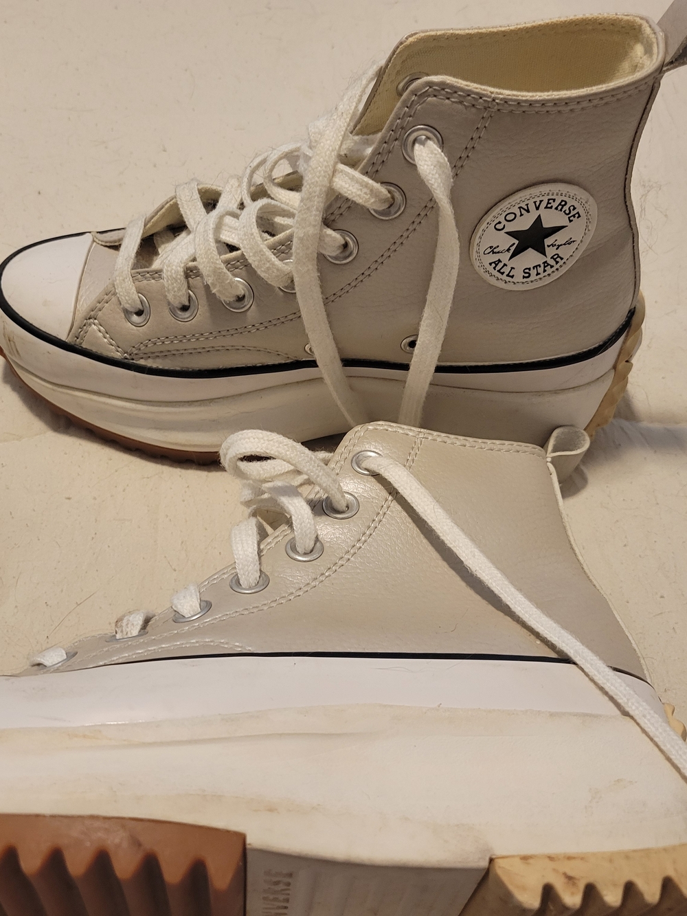Converse Platform Lift Leather High Top Sneakers